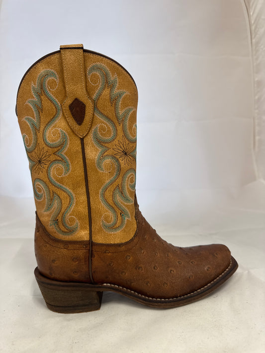 NOCONA Hierra Tan Ostrich Print HR4521