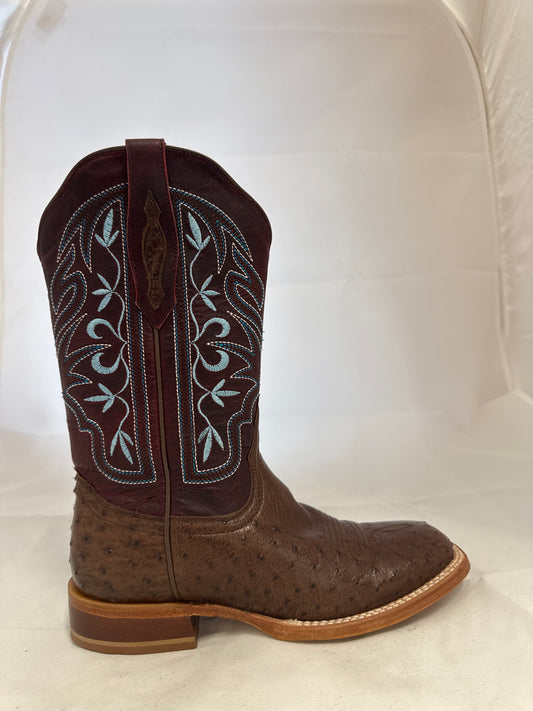 TONY LAMA Tin Rose Smooth Ostrich SA6208